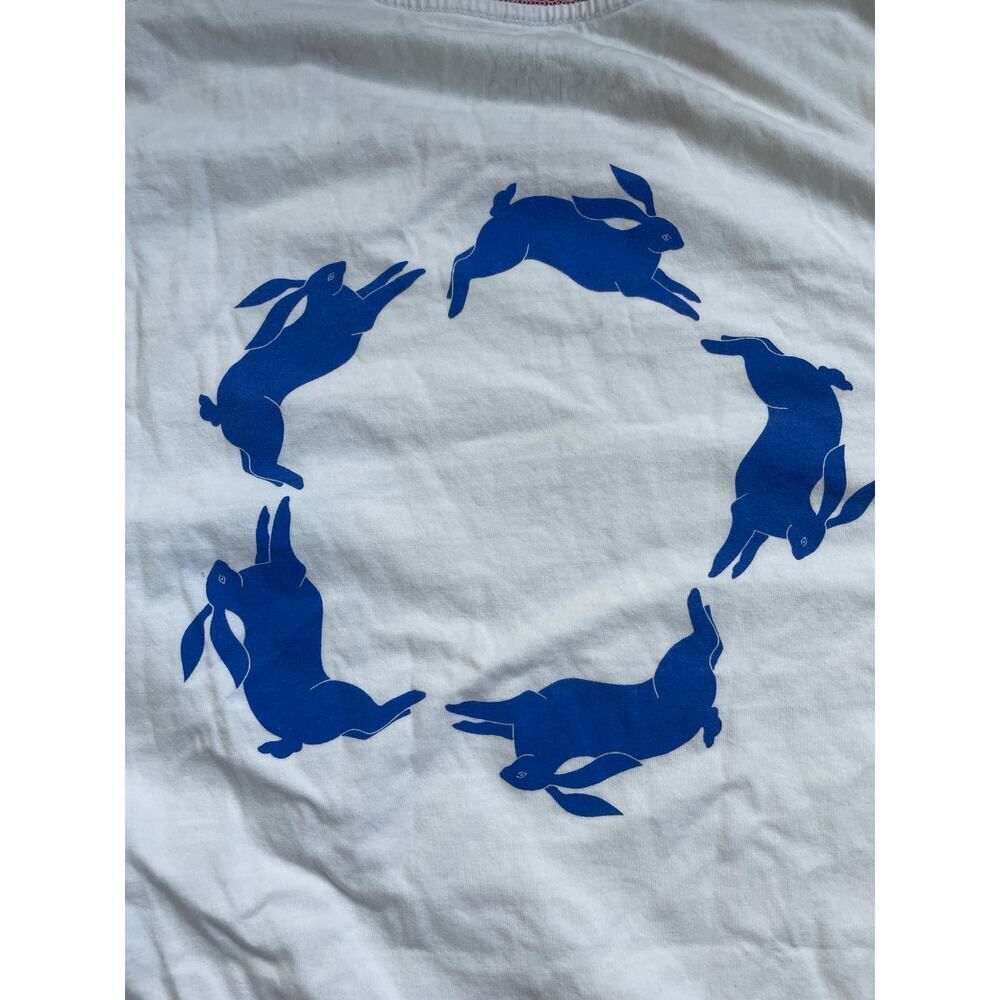 Harry Styles Official Coachella 2022 Red White & Blue Ringer Bunny Tee Large EUC